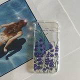 ラベンダーiPhoneケース/Lavender (iPhone) Jelly Case