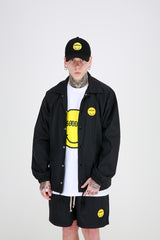 SMILE LOGO BALLCAP (BLACK) (6699085496438)