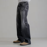 トライバルウォッシングブラックジーンズ / Tribal washing black jean