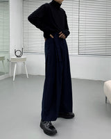 ツインベルトワイドパンツ/SK Twin Belt Wide Pants (3 colors)