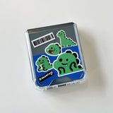 Dino sticker Zflip3 Jellyhard Case (6678723788918)