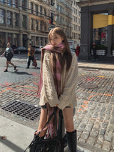 (ユニセックッス)ヘリダメージケーブルニット