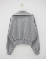 ビッグカーラブラッシジップアップ / Big Kara brushed zip-up (3color)