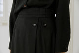 ボタンスカート / button skirt black