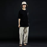 オーバーフィットマシュマロポイントショートスリーブT/OVERFIT MARSHMALLOW POINT SHORT-SLEEVED T-BLACK