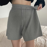 リブドドローストリングショーツ / Ribbed Drawstring Shorts