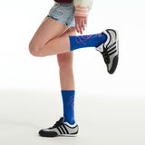 ドゥードゥルチェリープラネットグラフィックソックス／DOODLE CHERRY PLANET GRAPHIC SOCKS [BLUE]