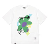 23 フラワーオーバーサイズTシャツ / 23 FLOWER OVERSIZED T-SHIRTS WHITE / BLACK