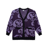 ミルキーウェイニットカーディガン / Milkyway Knit Cardigan - Purple, Soft Purple & Black