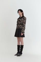 Velvet collar jacket