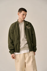 VINTAGE WASHED RIDER JACKT-KHAKI