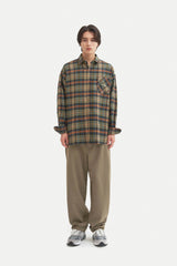 レトロカントリーサイドチェックシャツ/Retro Countryside Check Shirt S108 Orange