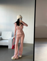 Bobby Broach SET Corset Sweat Suit Set
