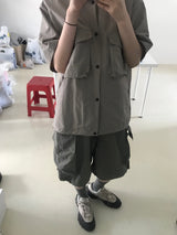 サファリナイロンハーフシャツ