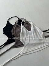 Open Crop Halterneck Sleeveless