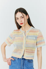クロシェット ニット カーディガン / Crochet Knit Cardigan