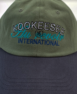 two tone vintage washing ball cap (Khaki/Charcoal)