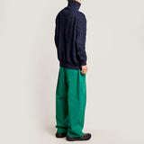 ワイドフィットワンタックパンツ/DAMP WIDE FIT ONE TUCK PANTS_GREEN