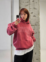 VENTIQUE Pigment Logo embroidery Hoodie 3color