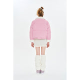 CHERRY FUR SHORT DOWN JUMPER [PINK]