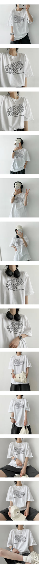 スタンプドショートスリーブシャツ / a stamped short-sleeved shirt