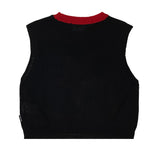 BLACK STAR CROP KNIT