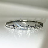 Silver star cubic choker