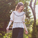レースラップピーコックブラウス / Lace Wrap Peacock Blouse