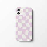 Checkerboard Pink Iphone Bumper case (6674347688054)