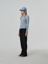 PLEATS ANKLE STRAP PANTS (2 COLOR) (6682303561846)