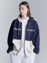 UNISEX 2ウェイツートーンドロップフィットフードジップアップ(FCD1ZP101M)