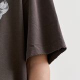 フラワーピグメントTシャツ
