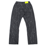 painting reflect wide denim pants (washed black) (6694372900982)