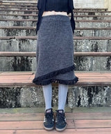 tassel midi skirt
