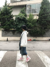 ミディアムブルーウォッシングカーゴミディスカート