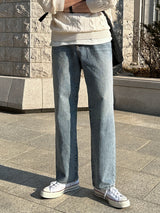 LMN ミュートワイドデニムパンツ / LMN Mute Wide Denim Pants (blue)