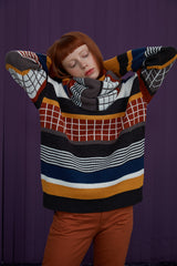 [SIGNATURE]マルチストライプニット / MULTI STRIPE KNIT (4526617198710)