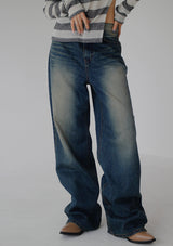 ボヘミアンデニムパンツ / bohemian denim trousers