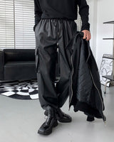 RUヴィーガンレザーストリングカーゴパンツ / RU Vegan Leather String Cargo Pantsヴィーガン