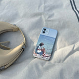 リーディングオンザビーチiPhoneケース/Reading on the beach (Matt)