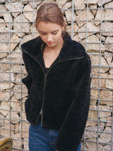 HIGHNECK FUR JACKET_BLACK (6638378975350)