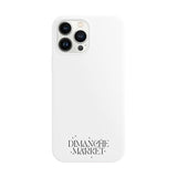 ホワイトロゴケース / WHITE DIMANCHE LOGO CASE