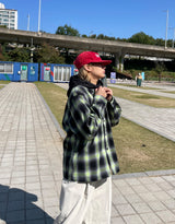 フランネルフードシャツ