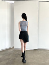 985. アンバルサイドウォッシングデニムミニスカート