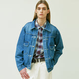 RIVETED 2ND TYPE DENIM JACKET BLUE