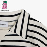 ストライプスウェットシャツ/STRIPE H-N SWEATSHIRT