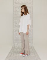 YELLOW TAP OVERSIZED T-SHIRT WHITE (6691421290614)