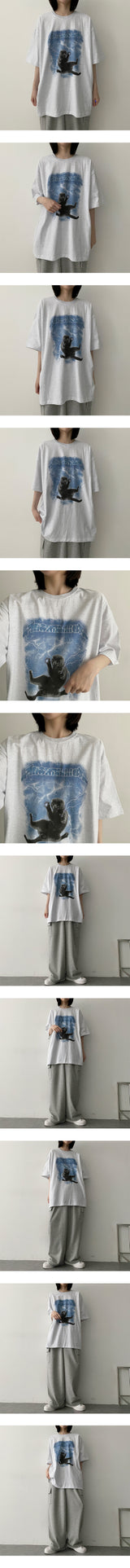 ライトキャットTシャツ / Light cat T-shirt