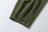 Structured Long Balloon Pants (Khaki)
