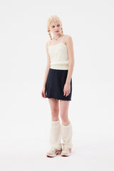 スモールチェリーポップルニットスカート / SMALL CHERRY POPPLE KNIT SKIRT [NAVY]